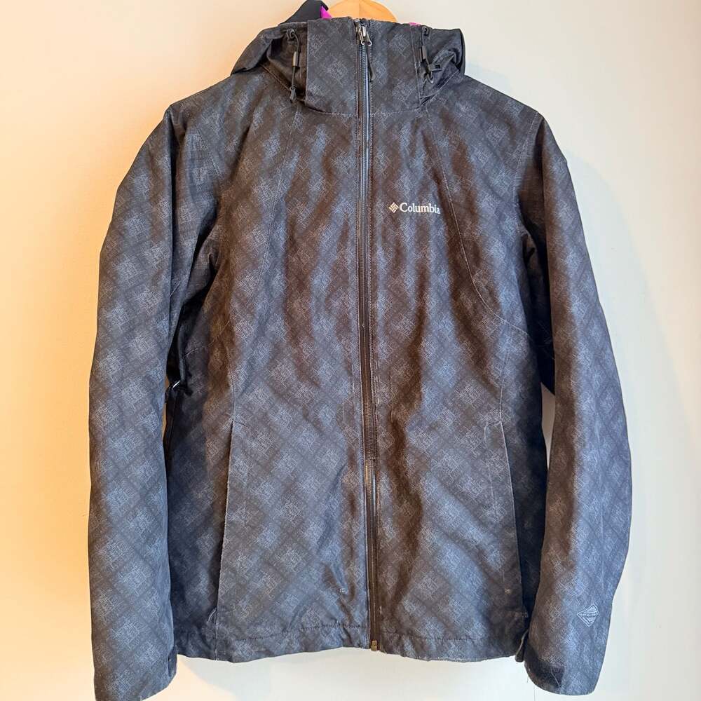Columbia Omni-Heat Interchange Winter Jacket, Women's Size M — Grey Pattern.